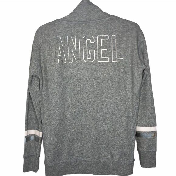 2/$30 Victoria’s Secret Angel Quarter Zip Hoodie Jacket Sweatshirt Y2K 2000s - Picture 1 of 6
